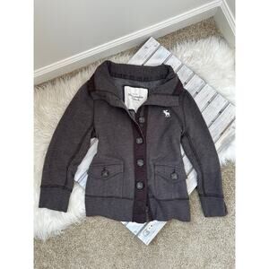 Abercrombie & Fitch Dark Gray Cardigan Sweater